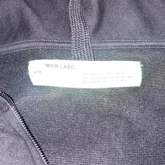 Off white multicolor oil monet painting zip hoodie XXS NWOT - Picture 4 of 9